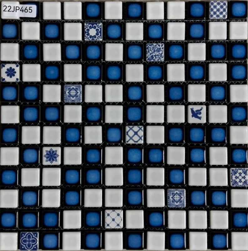 青花瓷馬賽克【TC-22JP-460~2|新永興磁磚建材行-首頁--商品介紹